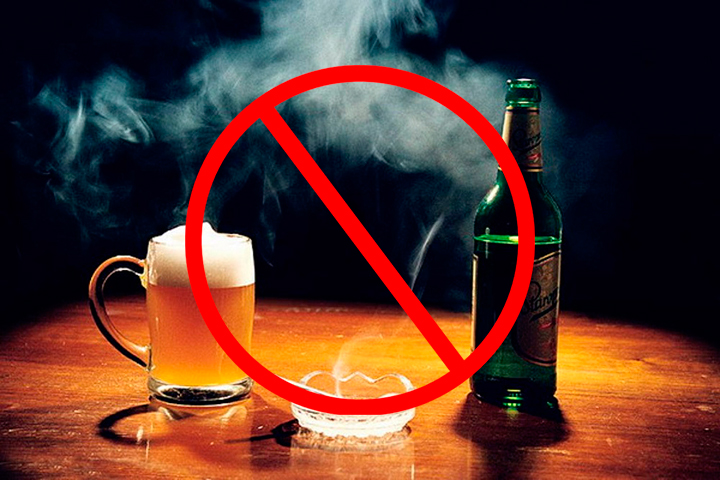 Алкоголь и табакокурение негативно сказываются на коже